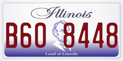 IL license plate B608448