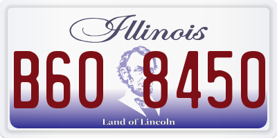 IL license plate B608450