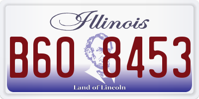 IL license plate B608453