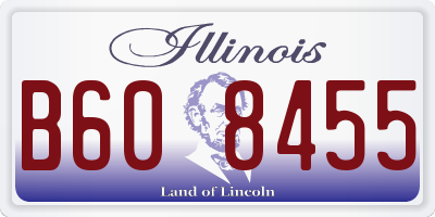 IL license plate B608455