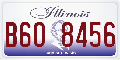 IL license plate B608456