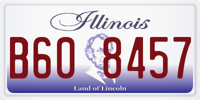 IL license plate B608457