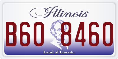 IL license plate B608460