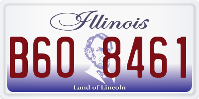 IL license plate B608461