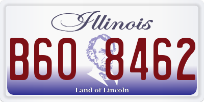 IL license plate B608462