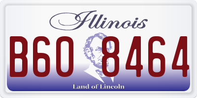 IL license plate B608464
