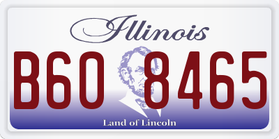 IL license plate B608465