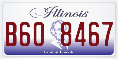 IL license plate B608467