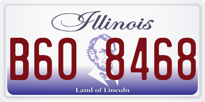 IL license plate B608468