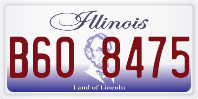 IL license plate B608475