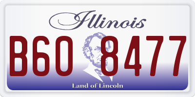 IL license plate B608477