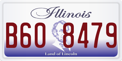 IL license plate B608479