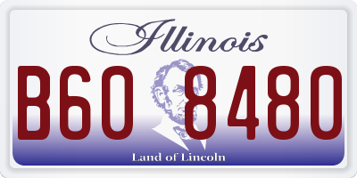 IL license plate B608480