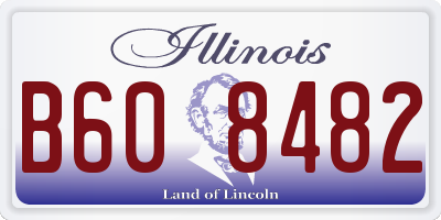 IL license plate B608482