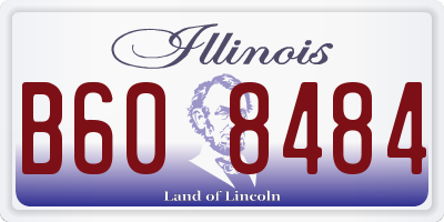 IL license plate B608484
