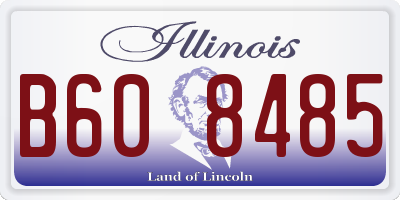 IL license plate B608485