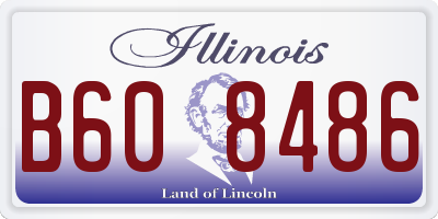 IL license plate B608486