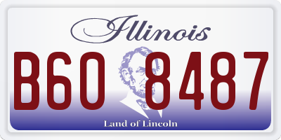 IL license plate B608487