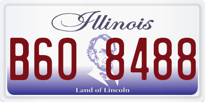 IL license plate B608488
