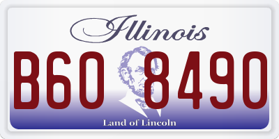 IL license plate B608490