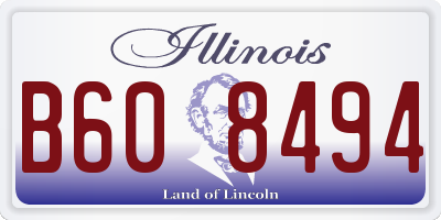 IL license plate B608494