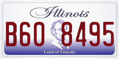 IL license plate B608495