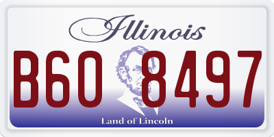 IL license plate B608497