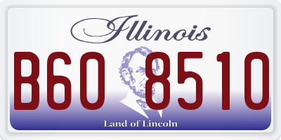 IL license plate B608510