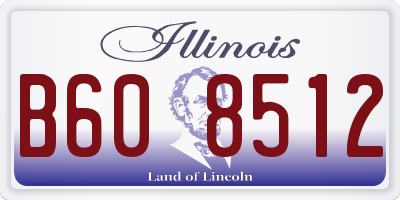 IL license plate B608512