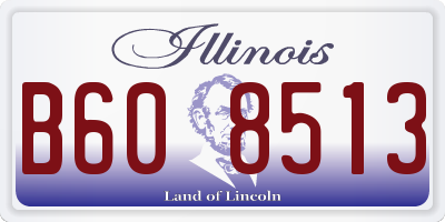 IL license plate B608513