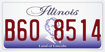 IL license plate B608514