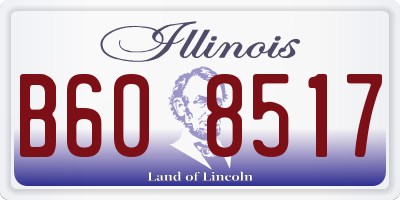 IL license plate B608517