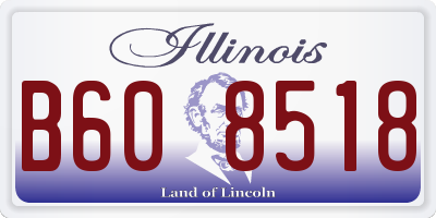 IL license plate B608518