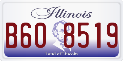 IL license plate B608519