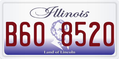 IL license plate B608520