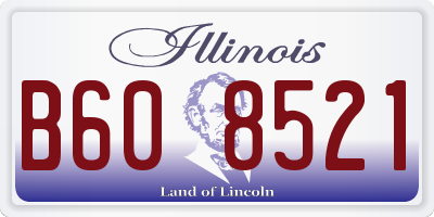 IL license plate B608521