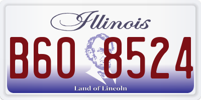 IL license plate B608524