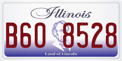 IL license plate B608528