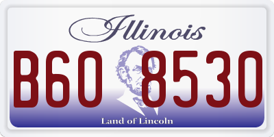 IL license plate B608530