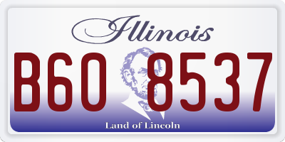 IL license plate B608537