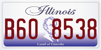 IL license plate B608538