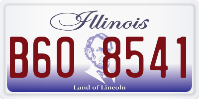 IL license plate B608541
