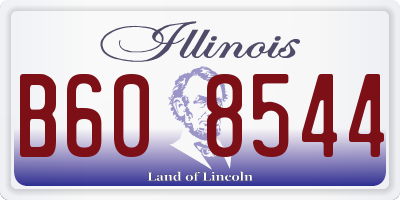 IL license plate B608544