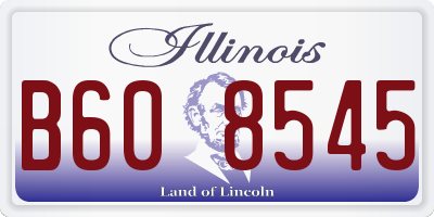 IL license plate B608545