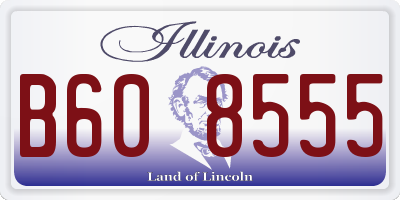 IL license plate B608555