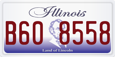 IL license plate B608558