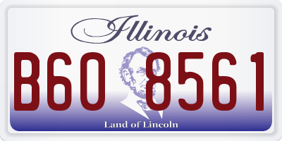 IL license plate B608561