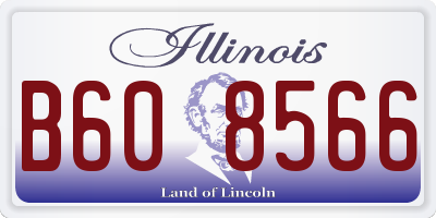 IL license plate B608566