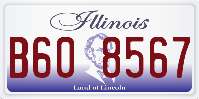 IL license plate B608567
