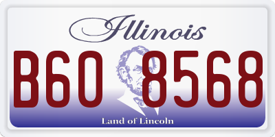 IL license plate B608568